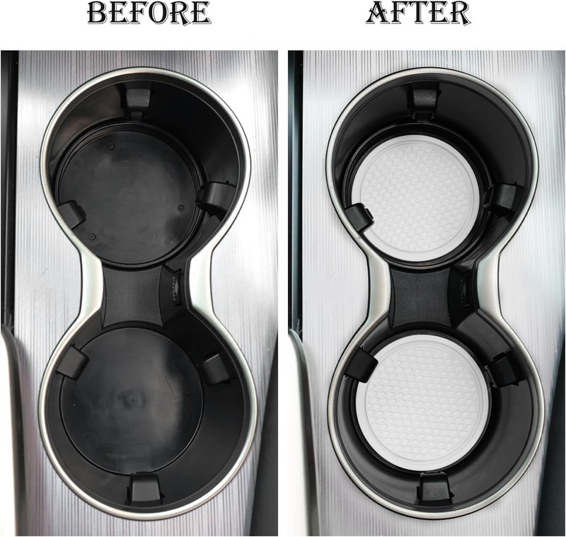 Car Cup Coaster, 4PCS Universal Non-Slip Cup Holders Embedded in Ornaments Co... gallery