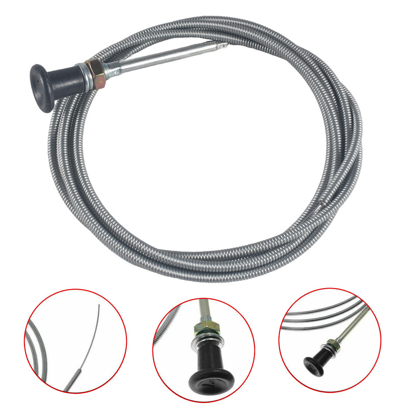 8ft. Universal Control Push Pull Throttle Choke Cable For 60122 Tractor Mower gallery