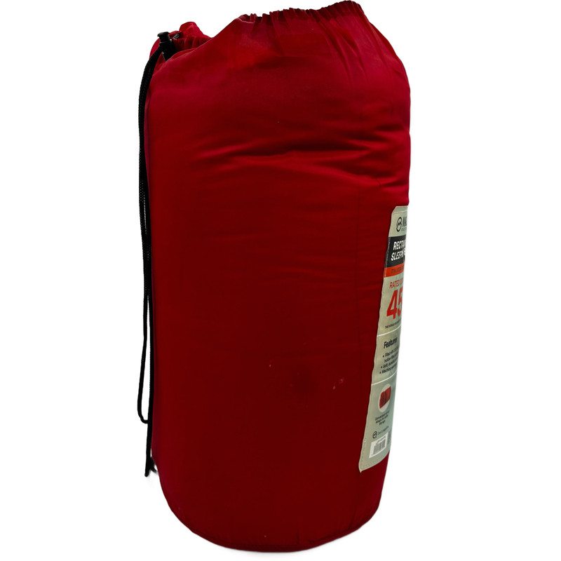 Magellan Outdoors Rectangular Sleeping Bag 45°F 77x33in Camping Hiking Red gallery