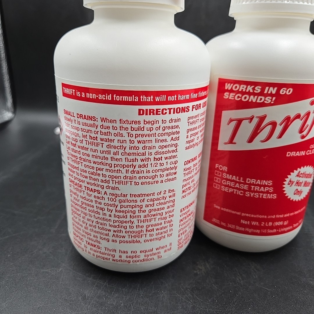 2 Thrift T-200 Alkaline Based Granular Drain Cleaner - 2 Pound (2 lb) gallery