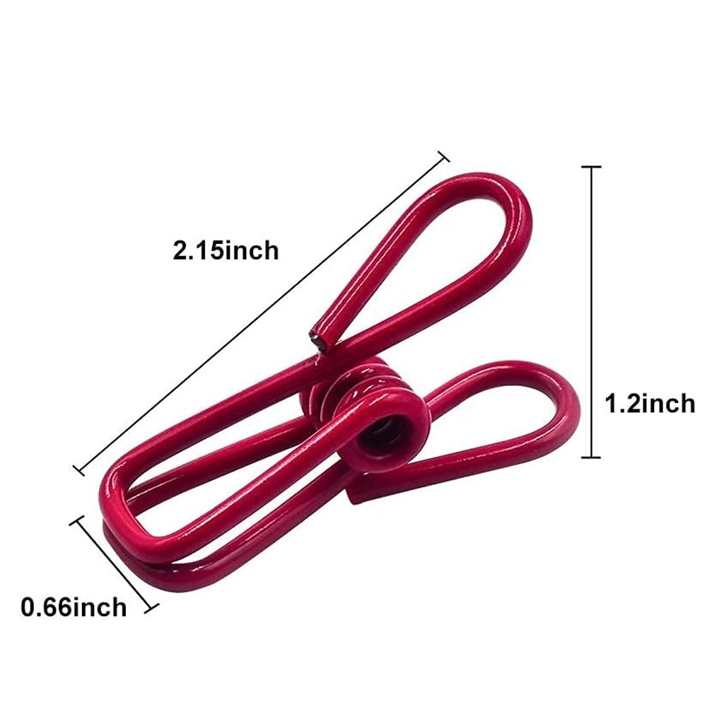Chip Clips Pvc-Coated Steel Clip for Food Package Chips Bag Pack of 10 2 in US gallery