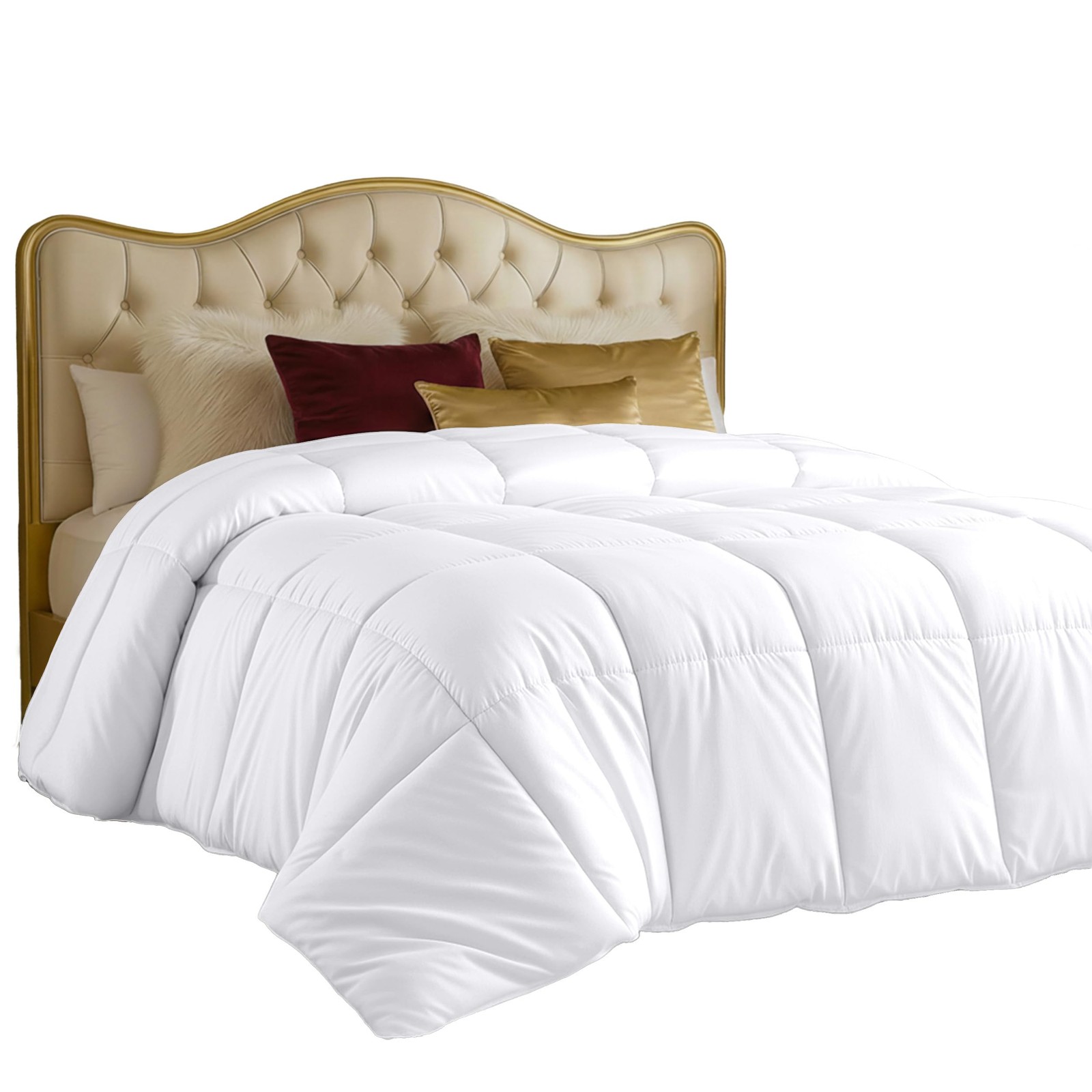 Comforter Full Size 82 x 86 Inches White, All Season Duvet Insert, Down Alter... gallery