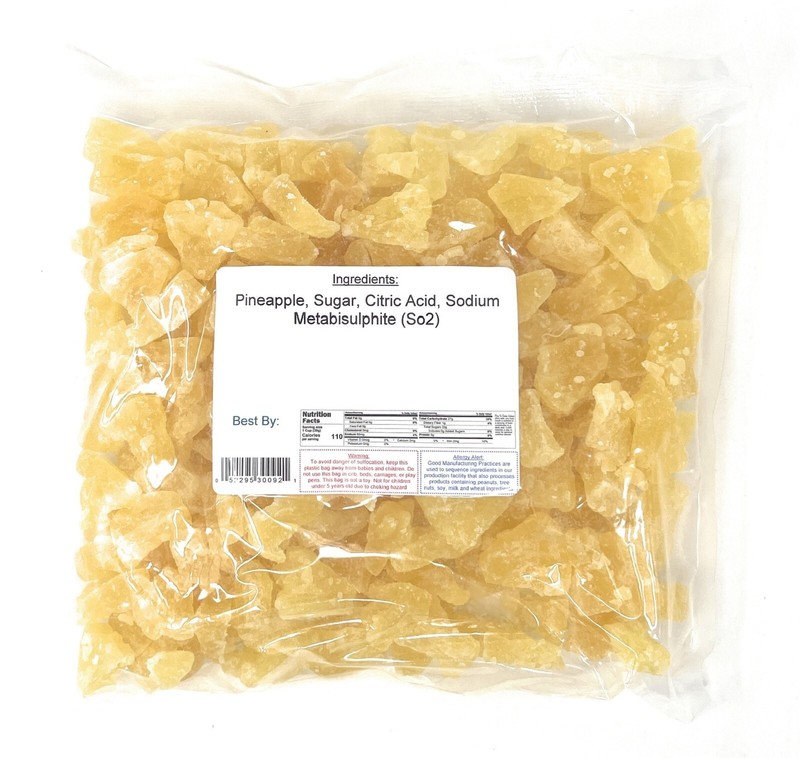 Dried Pineapple Chunks, 2 lbs. ~ YANKEETRADERS® Brand ~ FREE SHIPPING gallery