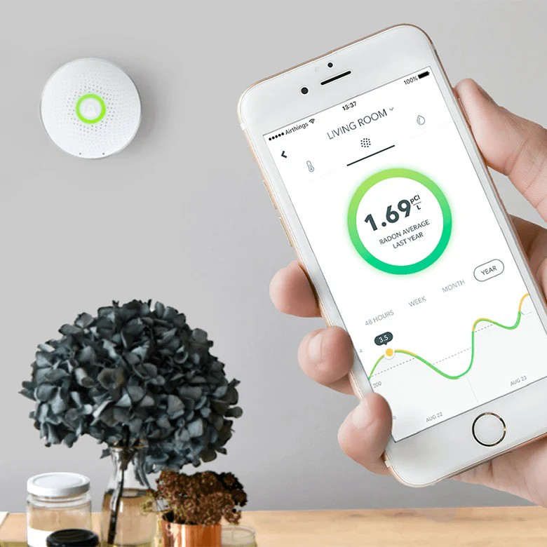 Airthings Wave 2nd Generation Smart Radon Detector gallery
