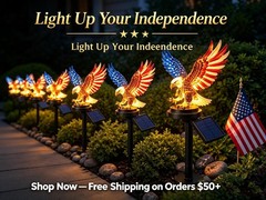 Eagle Figurine Garden Solar Stake Light Solar Eagle Lights Outdoor Decorative…