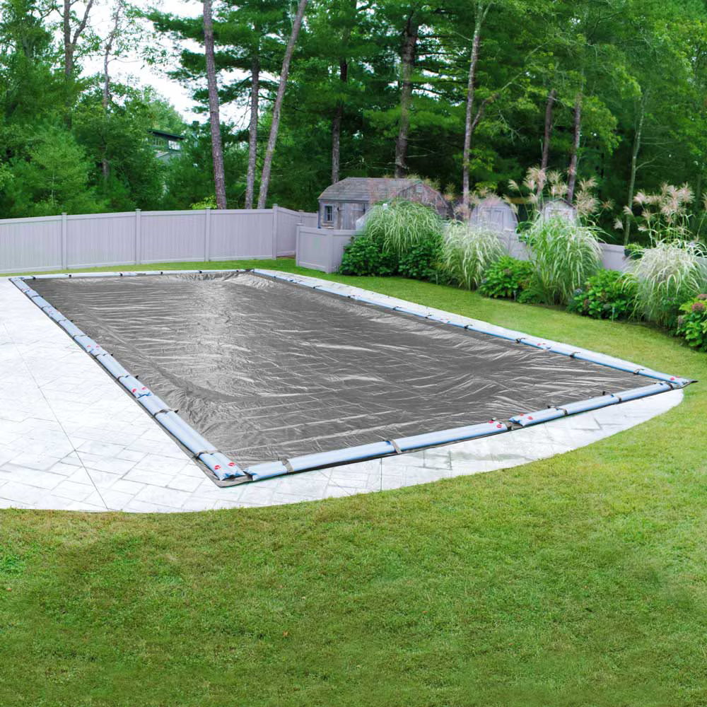18' x 40' Rectangle In-Ground Swimming Pool Winter Cover 12 Year - Platinum gallery
