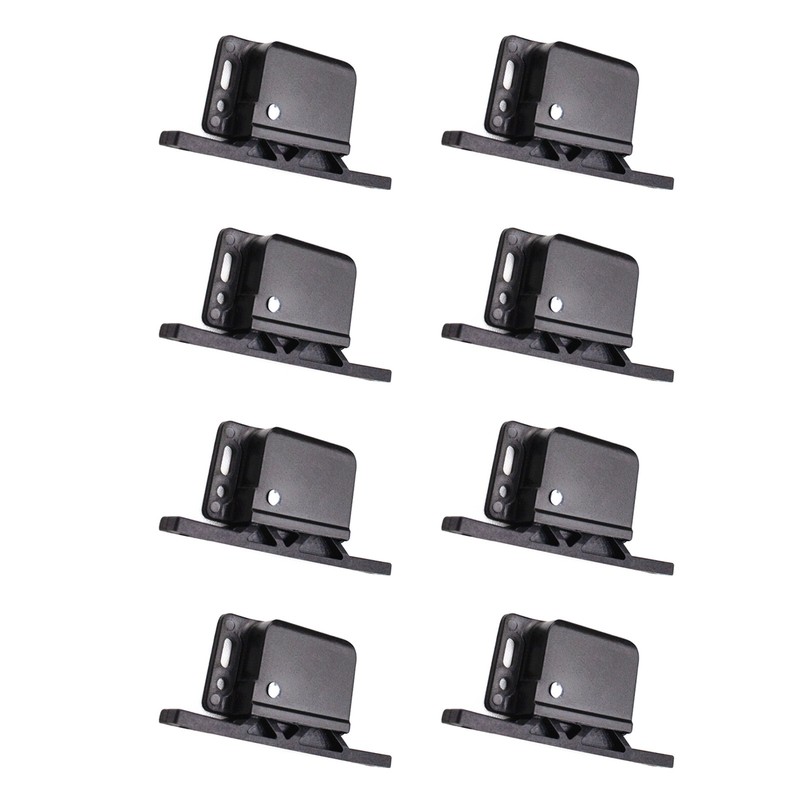8 Pack Grabber Catches 8 LB Pull Force Cabinet Doors Push to Close Latch RV gallery