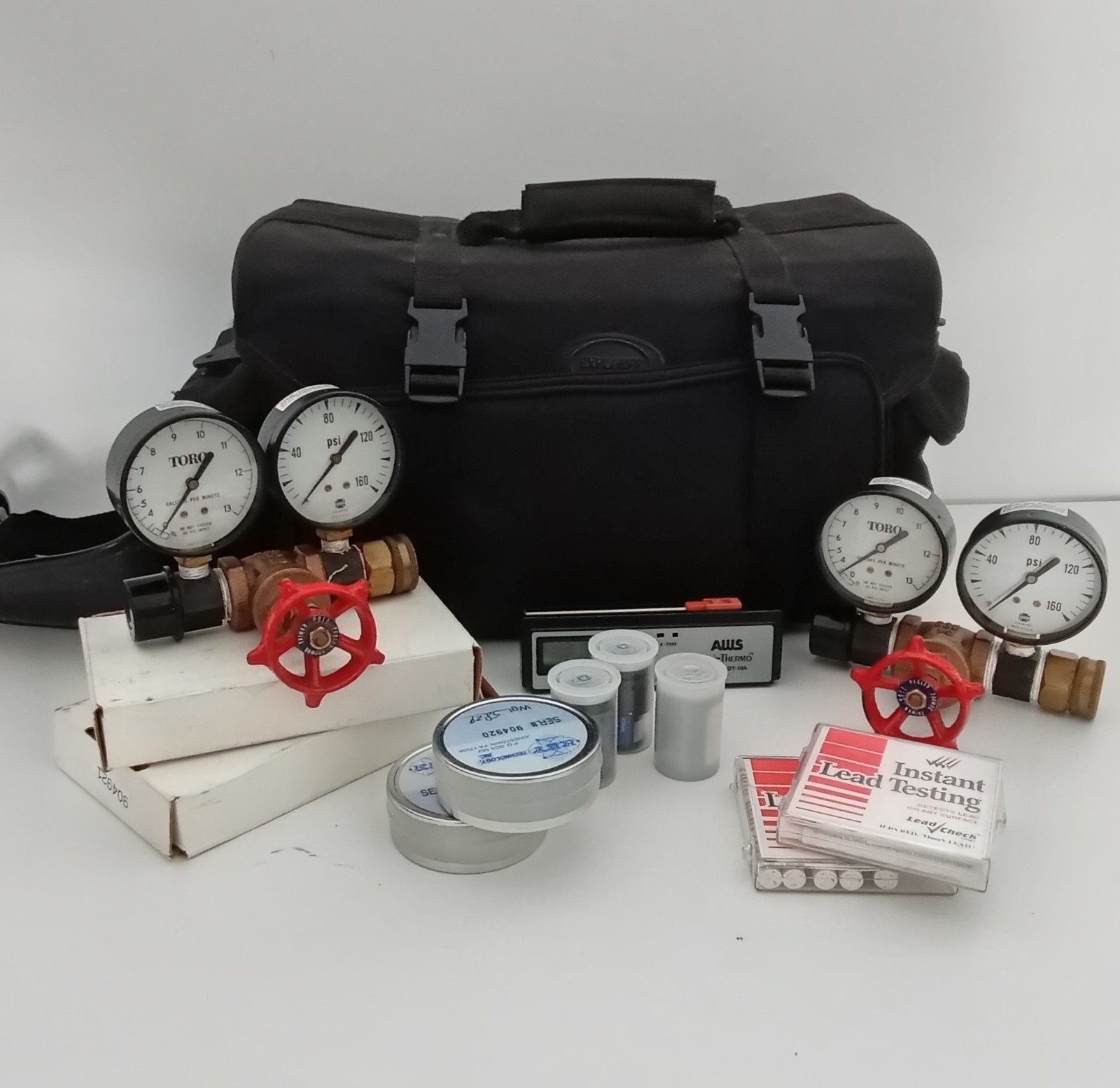 TORO FLOW & PRESSURE GAUGE KEY LEAD CHECK DIAGNOSTIC WATER TESTING KIT gallery