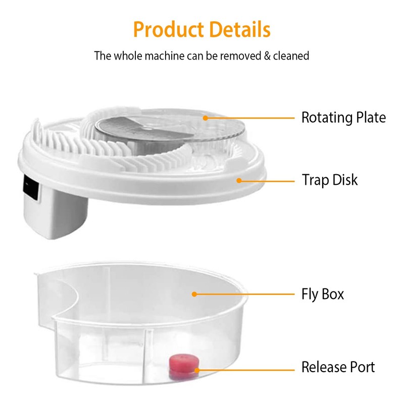 USB Powered Electric Fly Trap Automatic Flycatcher Rotating Fly Pest Repellent gallery
