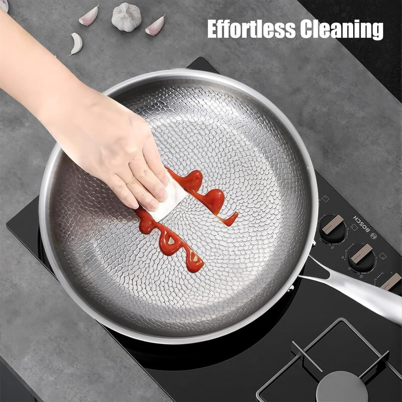 Titanium Hammered Pan Pro Multifunctional Scratch-Resistant Non Stick ( No Lid ) gallery