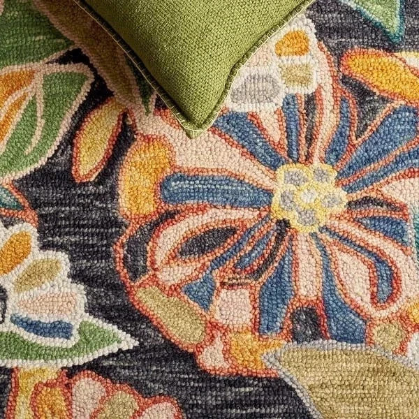 Jardin Flower Hand Tufted Wool Rug Handmade Carpet For Living Room Bedroom gallery