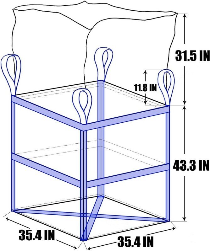 One Ton Bulk Bag 10Pcs FIBC 3300lbs Duffle Top gallery
