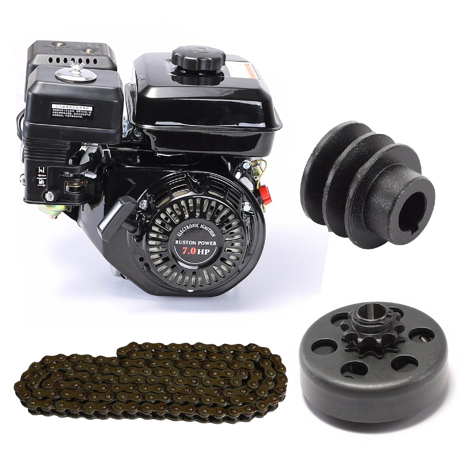 210CC Petrol Gas Engine 7.0HP for For Honda GX160 GX200 GX270 Go kart Mini Bike gallery