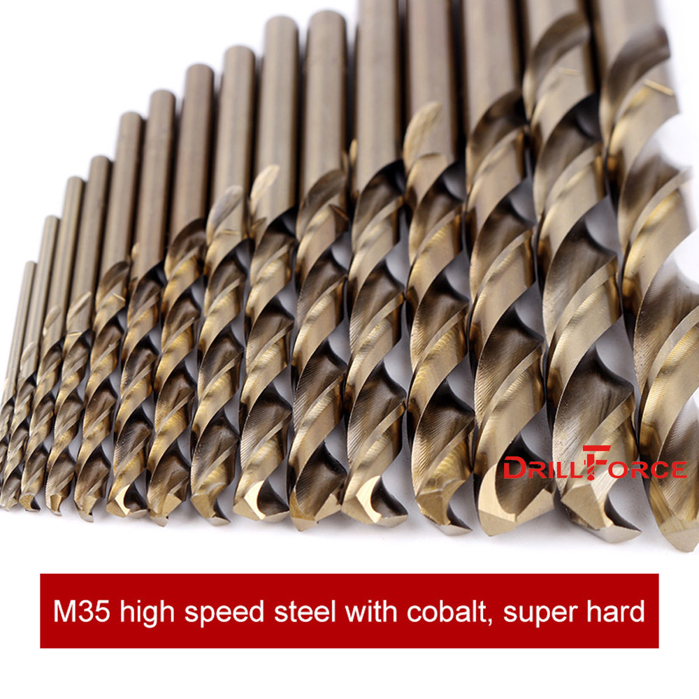 100PCS 5/64" Cobalt Drill Bit Set M35 HSS Jobber Length Twist Drill Bits Tools gallery