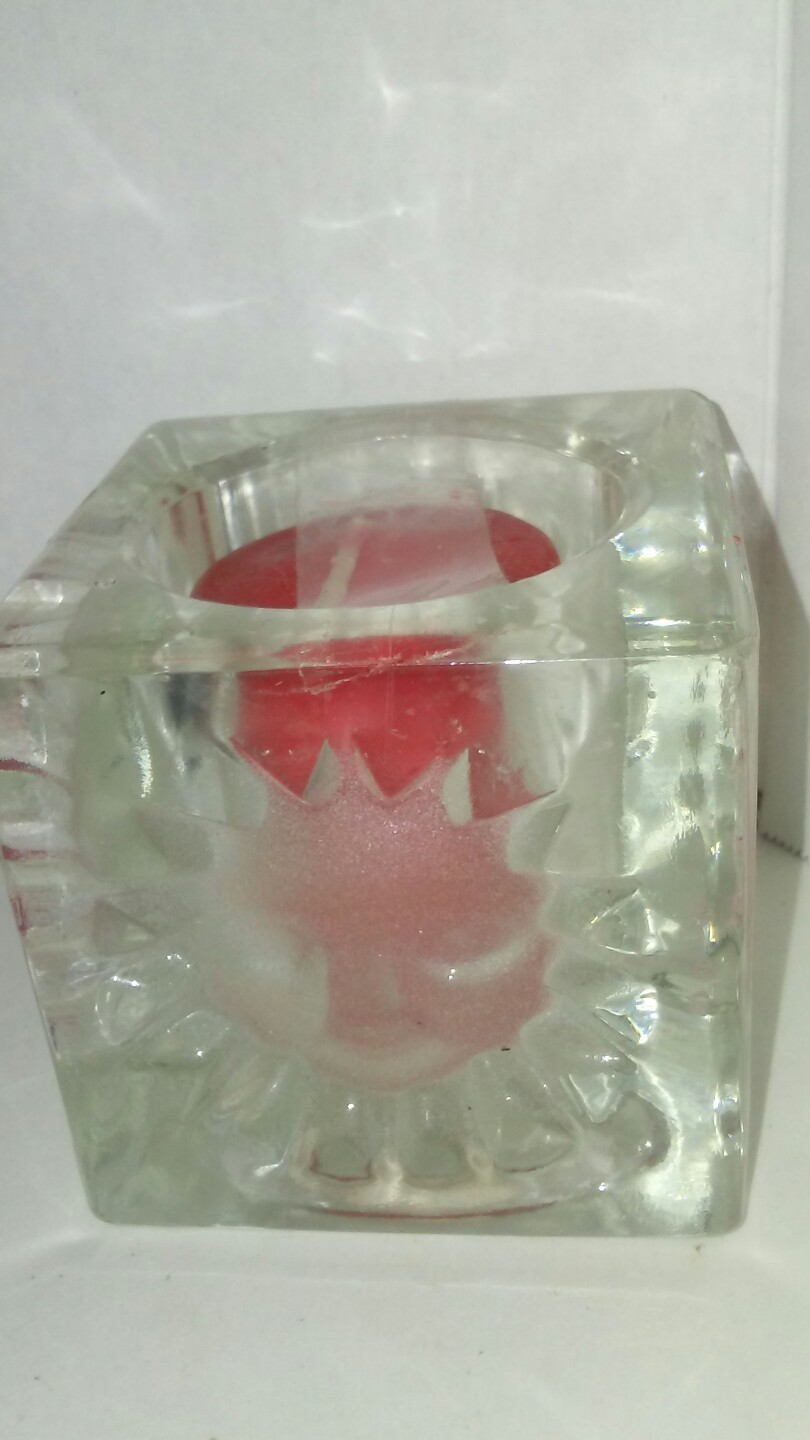 Sun Design Cube Candle Holder With Candle gallery