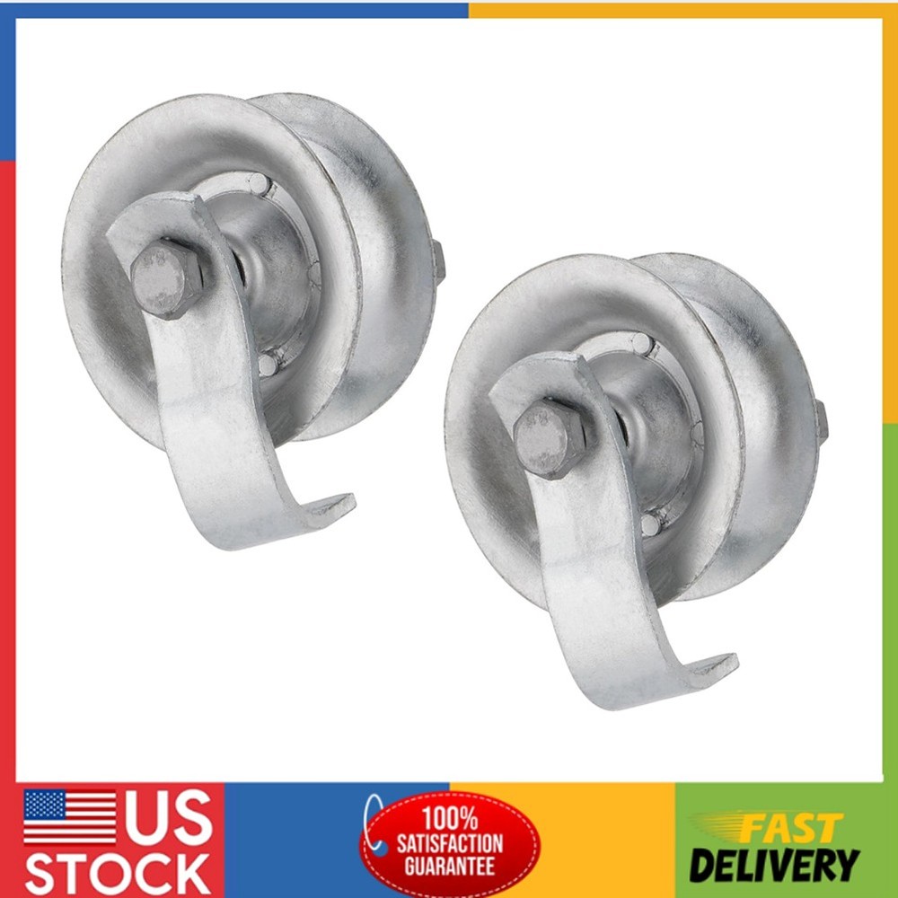 Sliding Gate Rollers 5" Steel Pipe Track Roller Galvanized for 1 5/8" Pipe Track