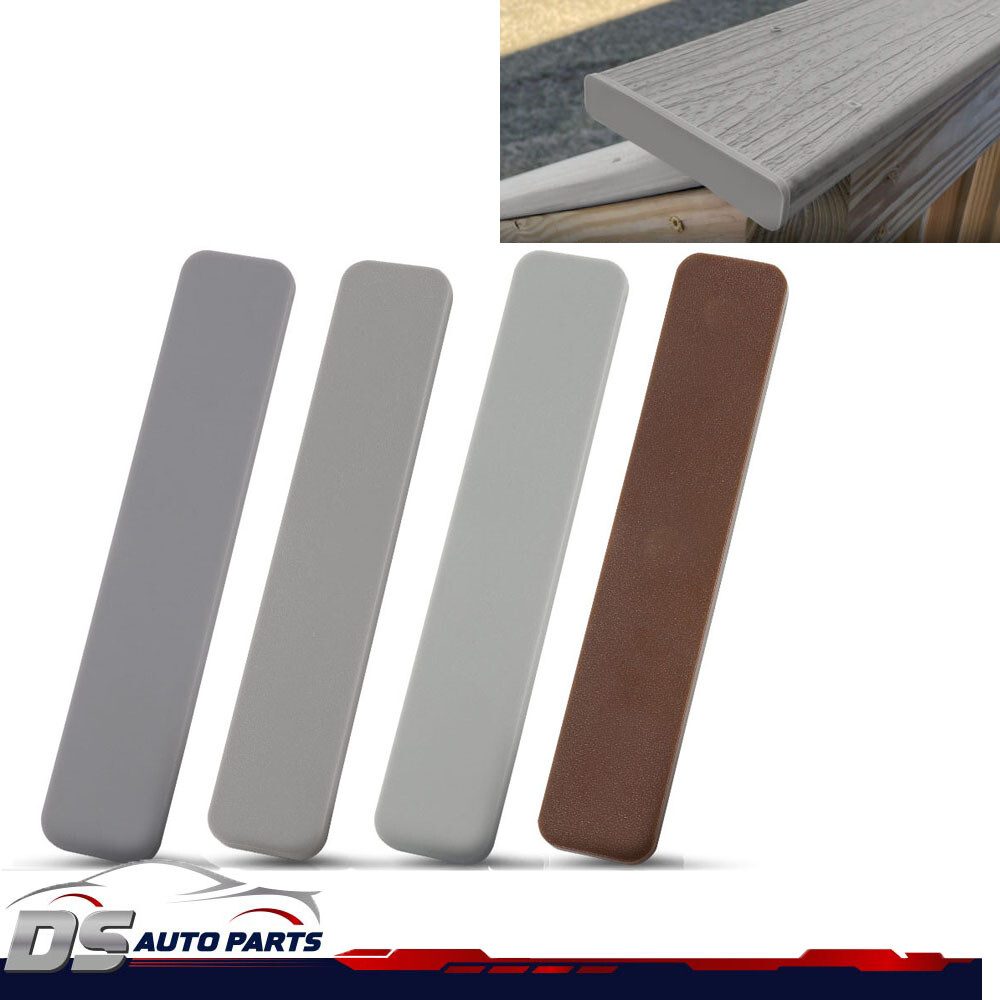 4 Pack Plastic Decking boards End Cap Set Kit 5.5” Multi Colour NEW Fit For TREX gallery