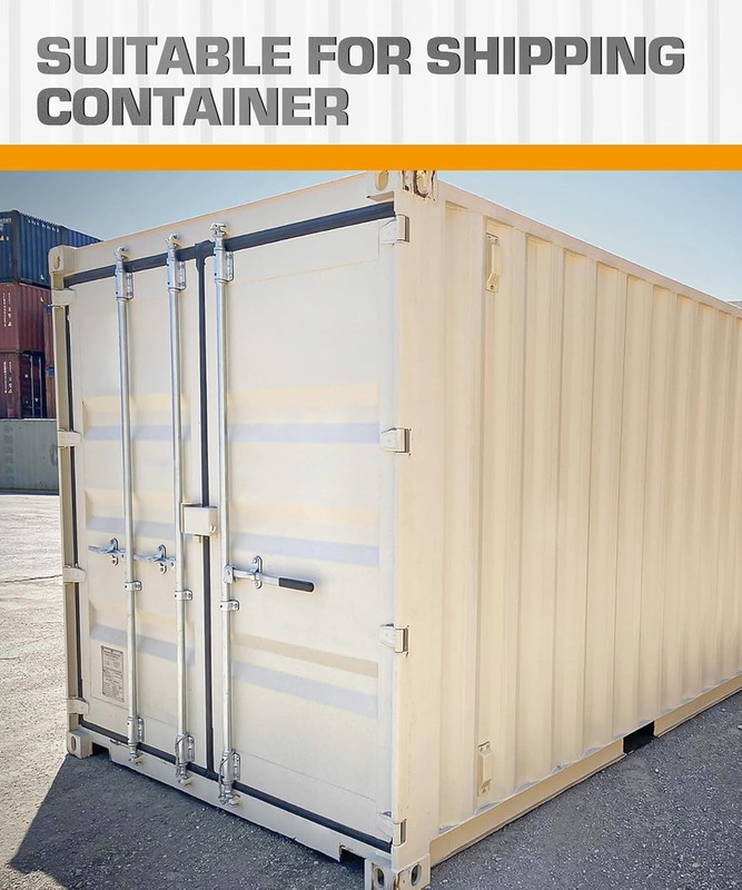 2x Adjustable Cargo Shipping Container Shelving Shelf Brackets up to 1100 Lbs gallery
