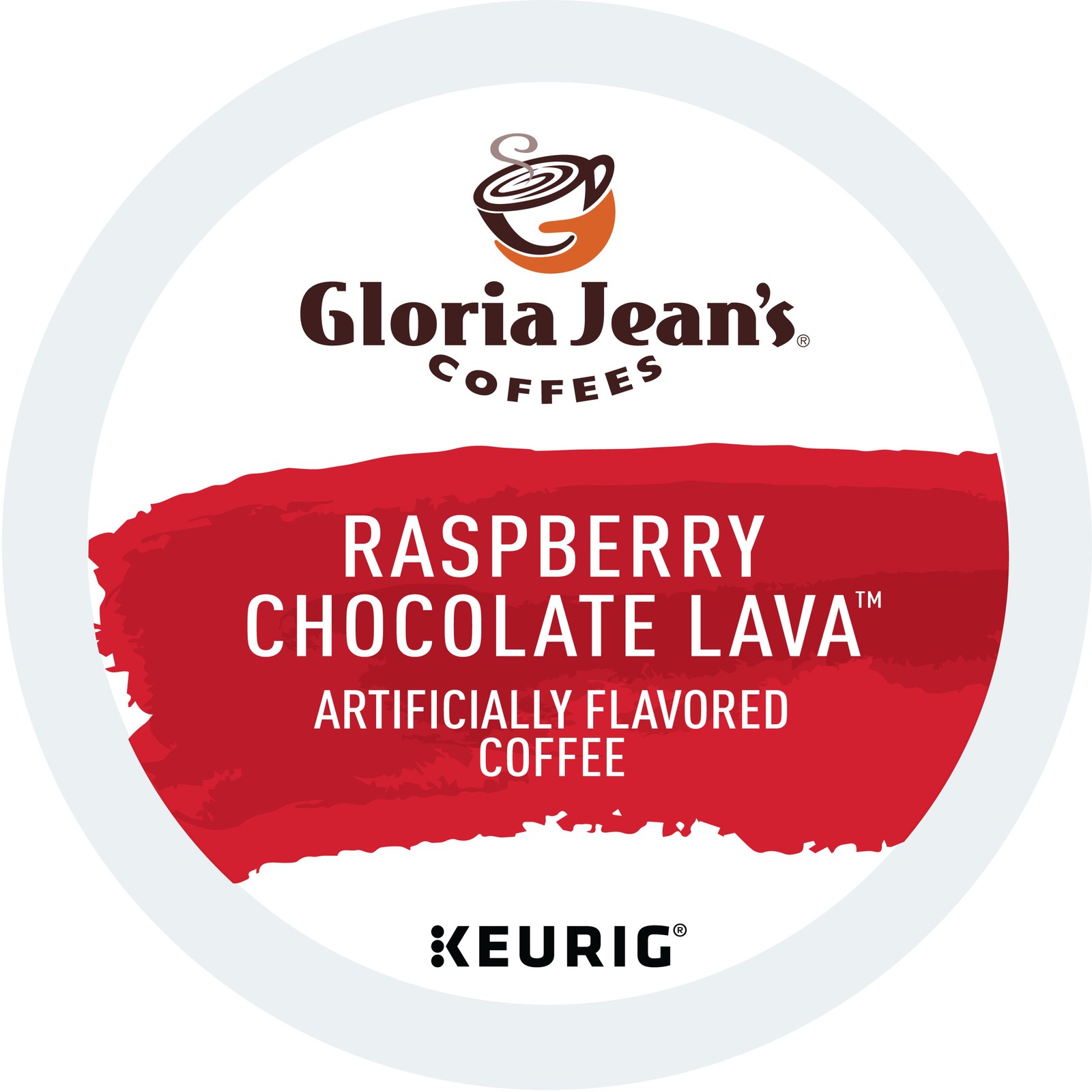 Gloria Jean's Raspberry Chocolate Lava Coffee, Keurig K-Cup Pod, 24 Count gallery