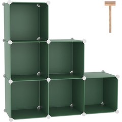 Versatile Storage Cube Display Shelf Easy Assembly Customizable Design 6 Cubes