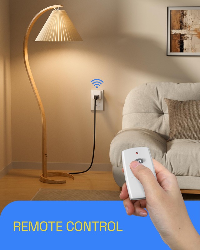 Remote Control Outlet Plug – Use Indoors or Outdoors in Covered/Dry Areas (No... gallery