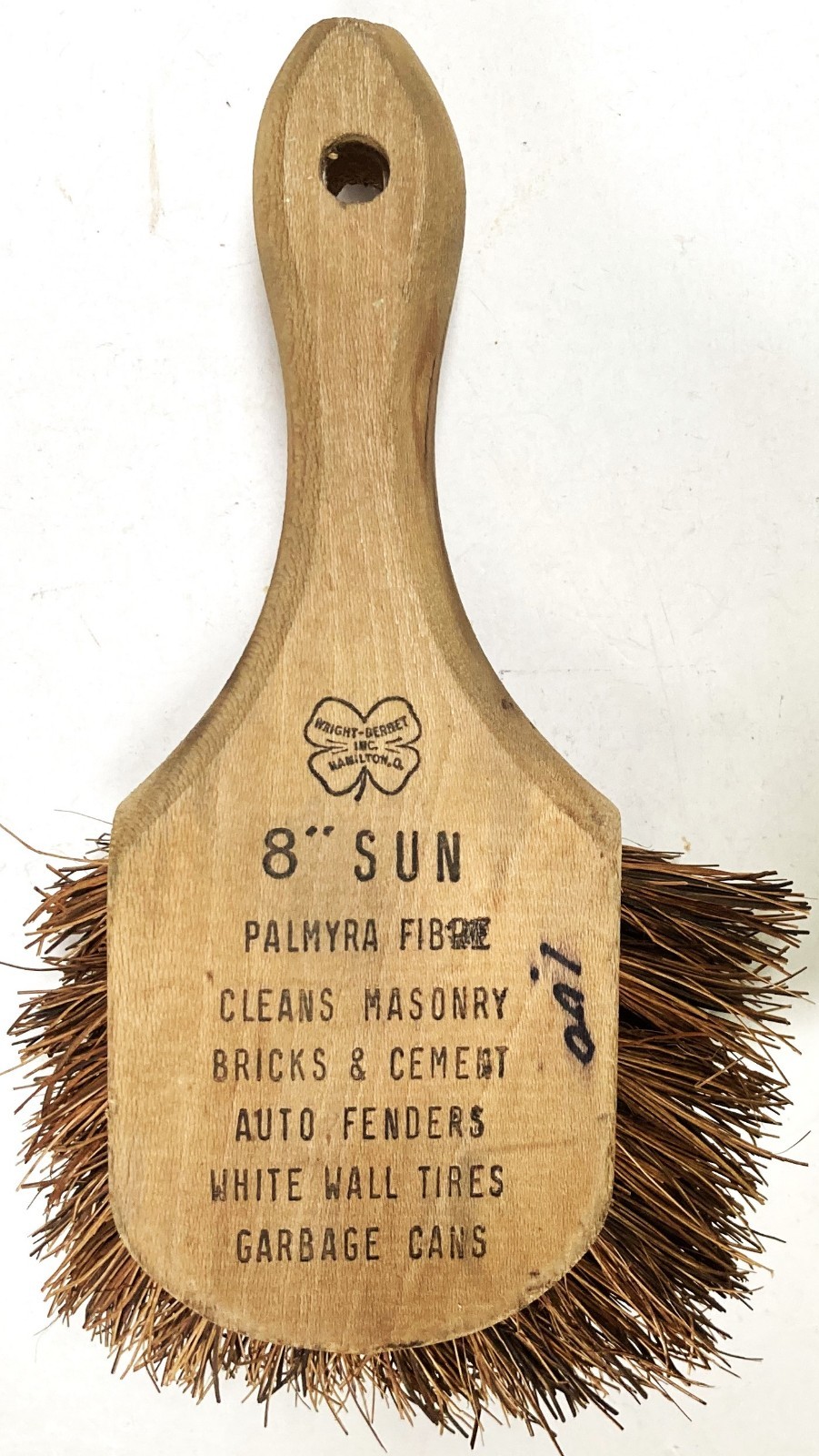 WRIGHT-BERNET, INC., HAMILTON, O. PALMYRA FIBRE 8" SUN CLEANING BRUSH gallery
