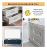Qty - 14, Gold Cabinet Handles/Pulls, 3 in. gallery