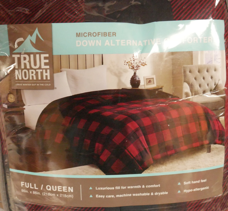 NIP TRUE NORTH RED BUFFALO MICROFIBER DOWN ALTERNATIVE FULL/QUEEN COMFORTER gallery
