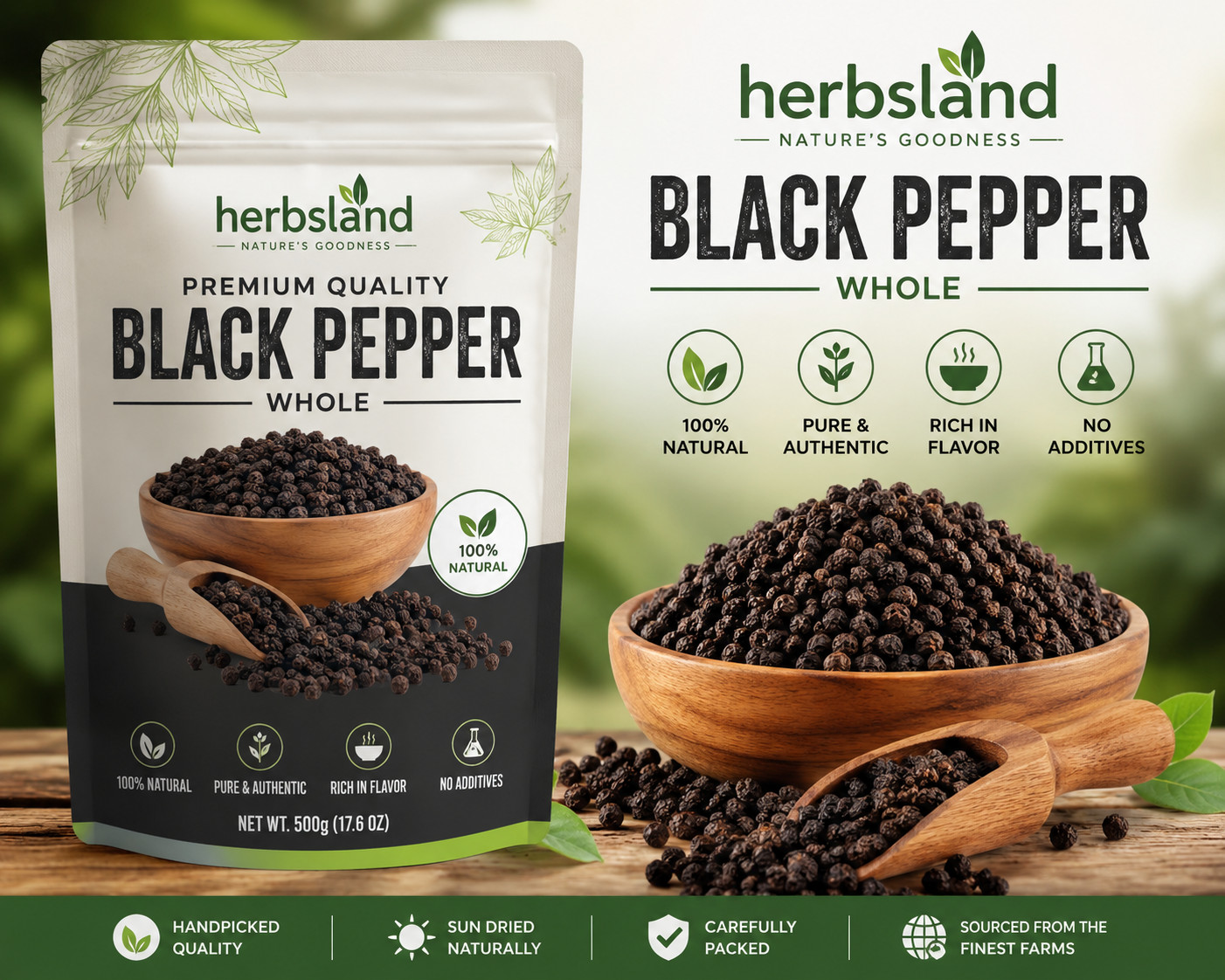 Black Pepper Seeds | 100% Pure Natural Spice Non GMO Tropical Spice For Kitchen gallery