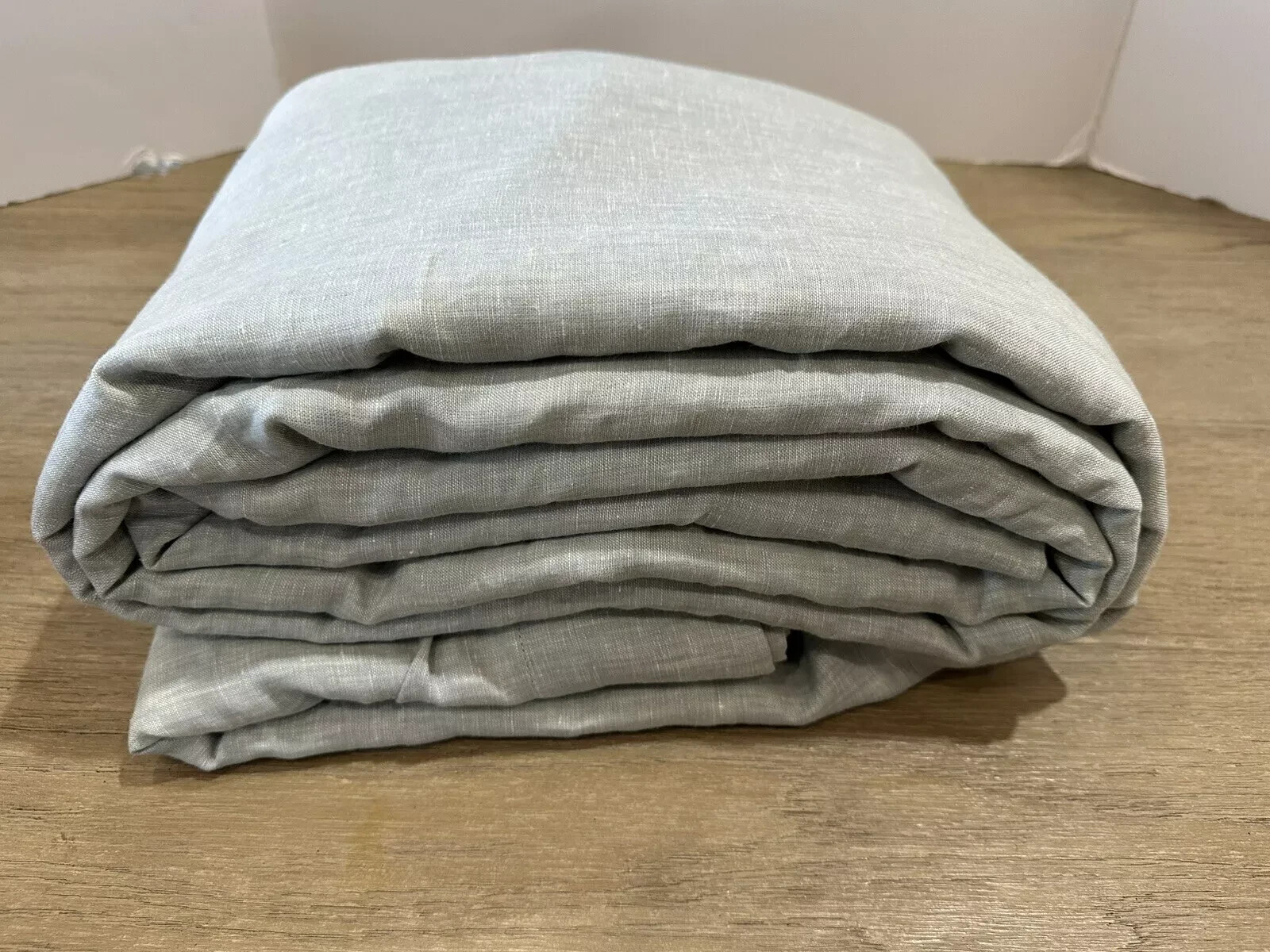 Pottery Barn Belgian Flax Linen Mineral Drape ONE 100x120" Blackout gallery