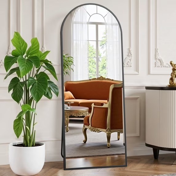 Arched Full Length Mirror, Full Body Standing Mirror Floor Mirrors gallery