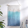 Beach Wave Hanging Tassels Decor 16" x 26" Ocean Macrame Wall Hanging Coastal... gallery