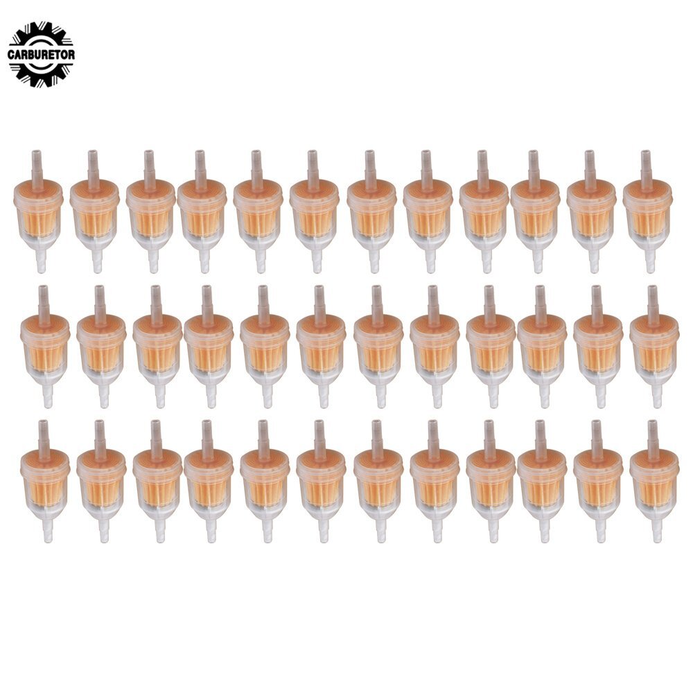 36 Pack UNIVERSAL GAS Inline Fuel Filter 1/4" x 5/16" For Kawasaki Kohler Briggs gallery