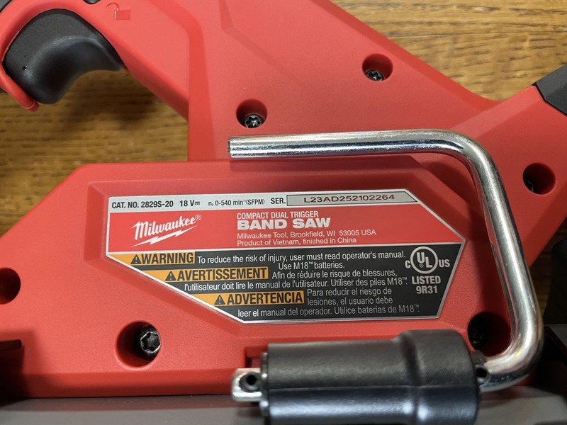 Milwaukee Tool 2829S-20 M18 Fuel Compact Dual-Trigger Band Saw gallery
