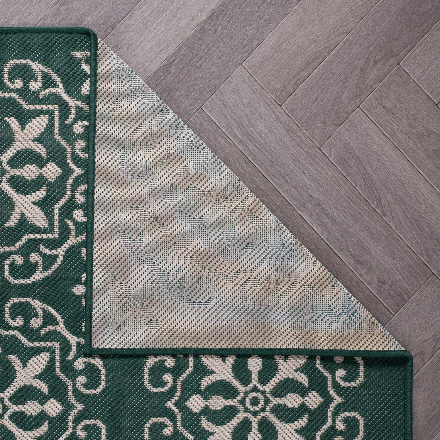 Rugshop Green Outdoor Rug Transitional Geometric Textured Outdoor Rugs for Patio gallery