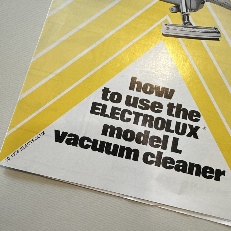 1978 Electrolux Model L User Manual gallery