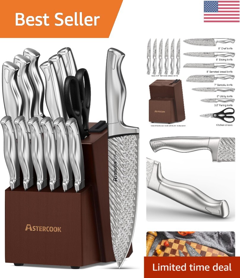 Premium Materials 15-Piece Knife Set - Dishwasher Safe and Built to Last gallery