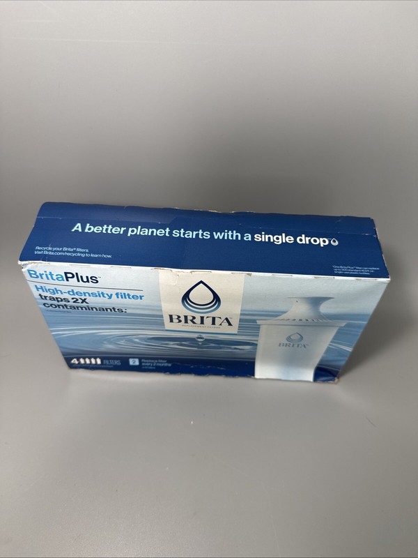 Brita Plus Replacement Water Filter, BPA-Free, High-Density Pitchers 4 PACK gallery