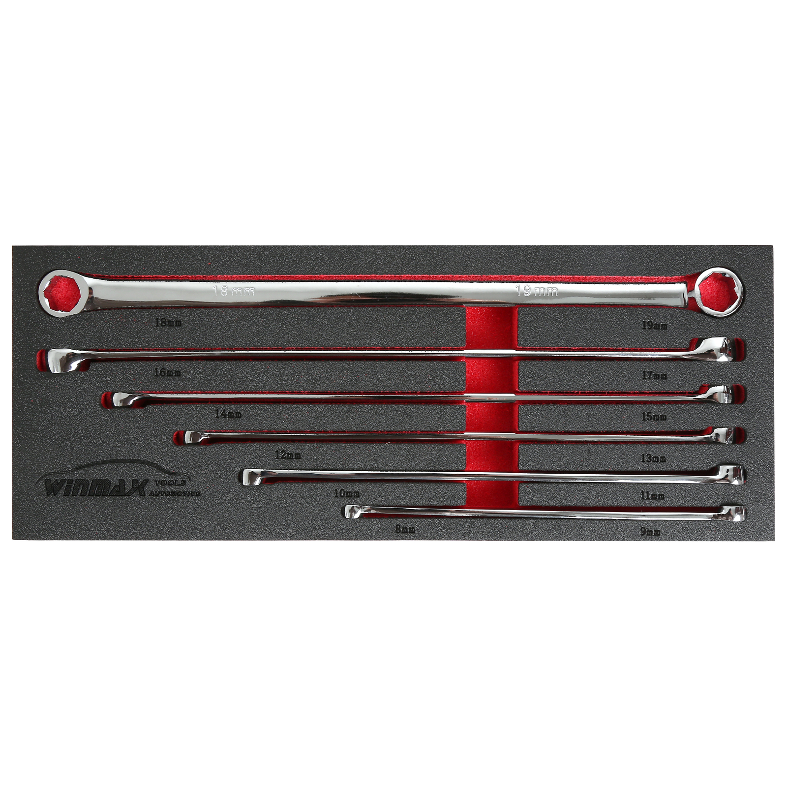 6PC Extra Long Box End Wrench Set Metric Durable Aviation Spanner CRV 8-19mm XPE gallery