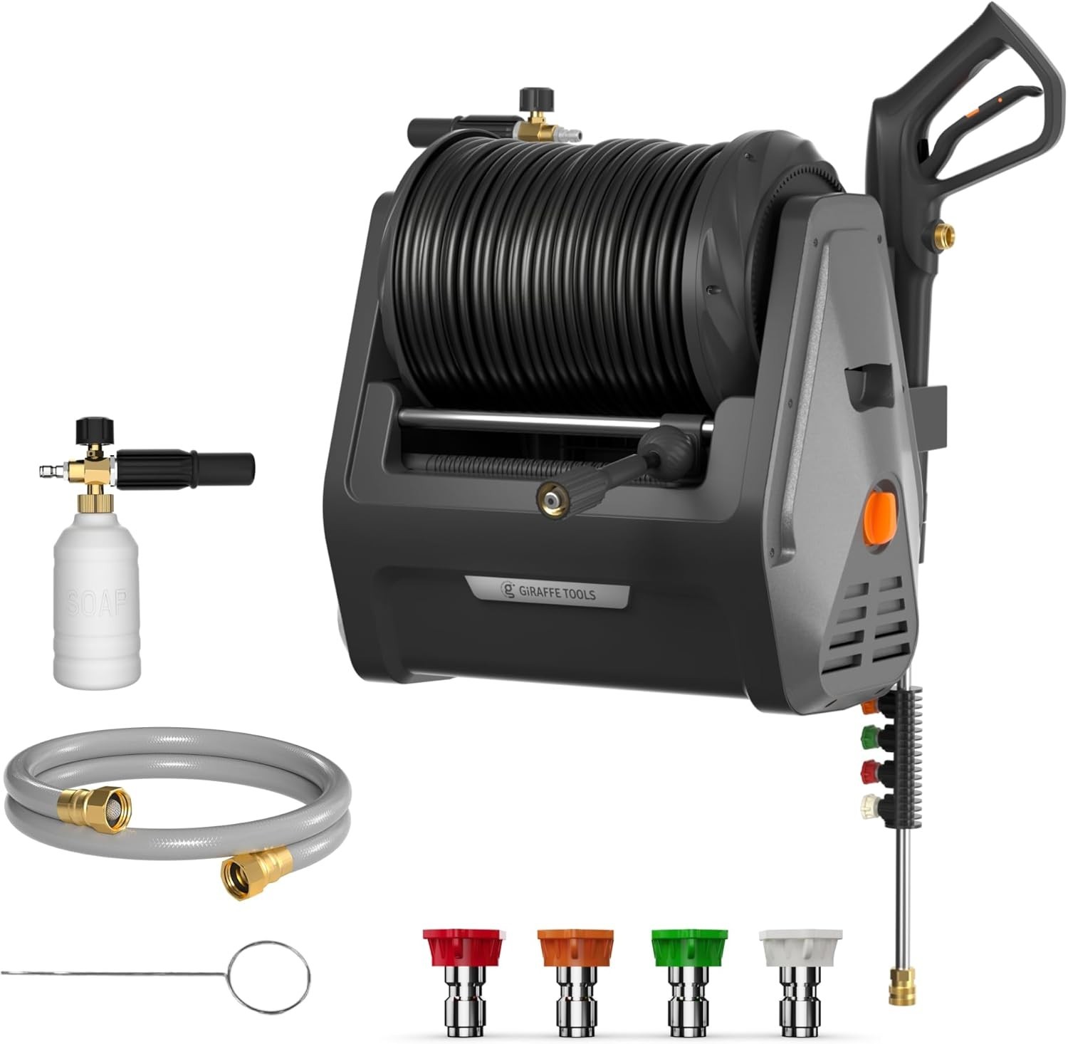 Giraffe Tools Max 2900 PSI Electric Pressure Washer Power Washer with 100FT Hose gallery