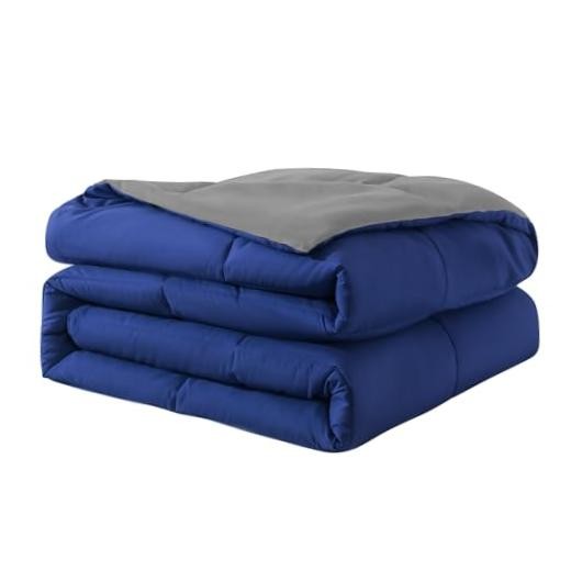 Down Alternative Bedding Comforter King (U.S. Standard) Dark Gray/Dark Blue
