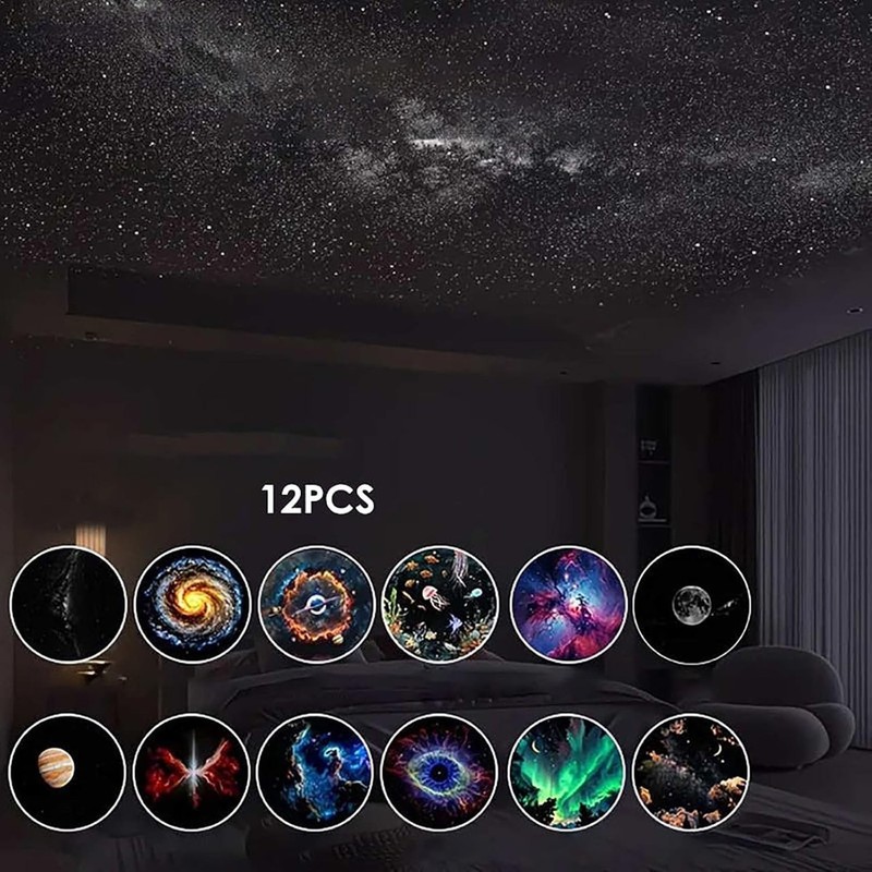 Projector Galaxy Starry Sky Night Light Aurora Star Party 12 Colors LED Lamp gallery