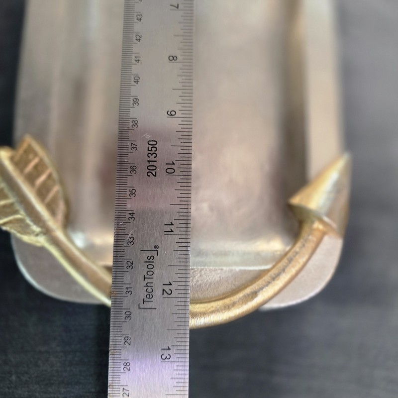Rectangular decorative Metal serving tray Arrow Handles gallery