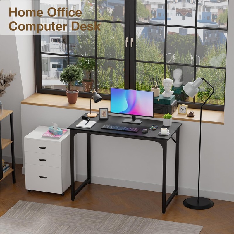 Fdw 39 Inches Computer Desk Modern Simple Style Desk For Home Office Study gallery