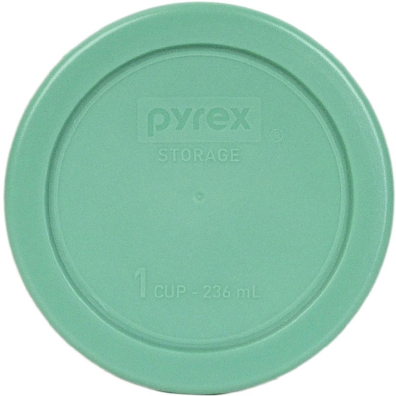 Pyrex 7202-PC 4" Round Green Replacement Lid 4 Pack For 1 Cup Glass Bowl New gallery