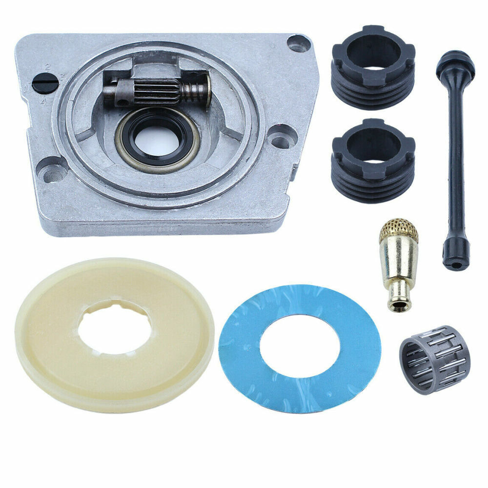 Oil Pump Filter Oiler Worm Gear Kit For HUSQVARNA 61 66 266 XP 268 272 272XP gallery