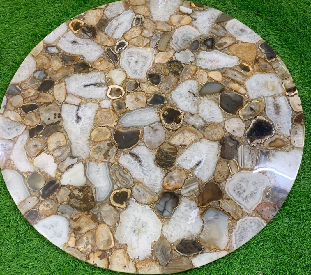 Agate Stone Table, Patio Table, Gems Table,Geode Agate Table Diy, Coffee Table gallery