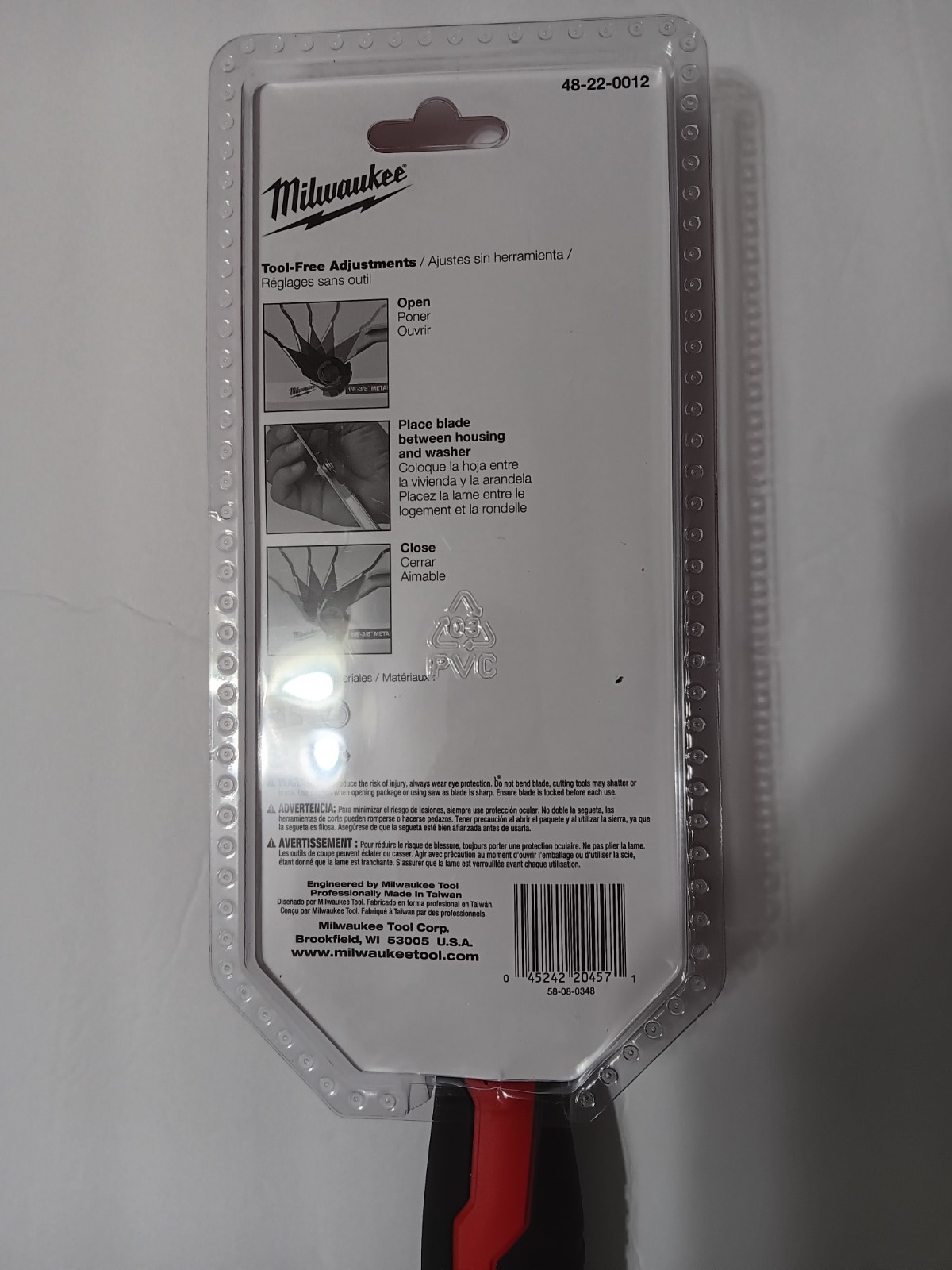 Milwaukee Compact Hacksaw - Part Number 48-22-0012 Fits Standard Hack Saw Blades gallery
