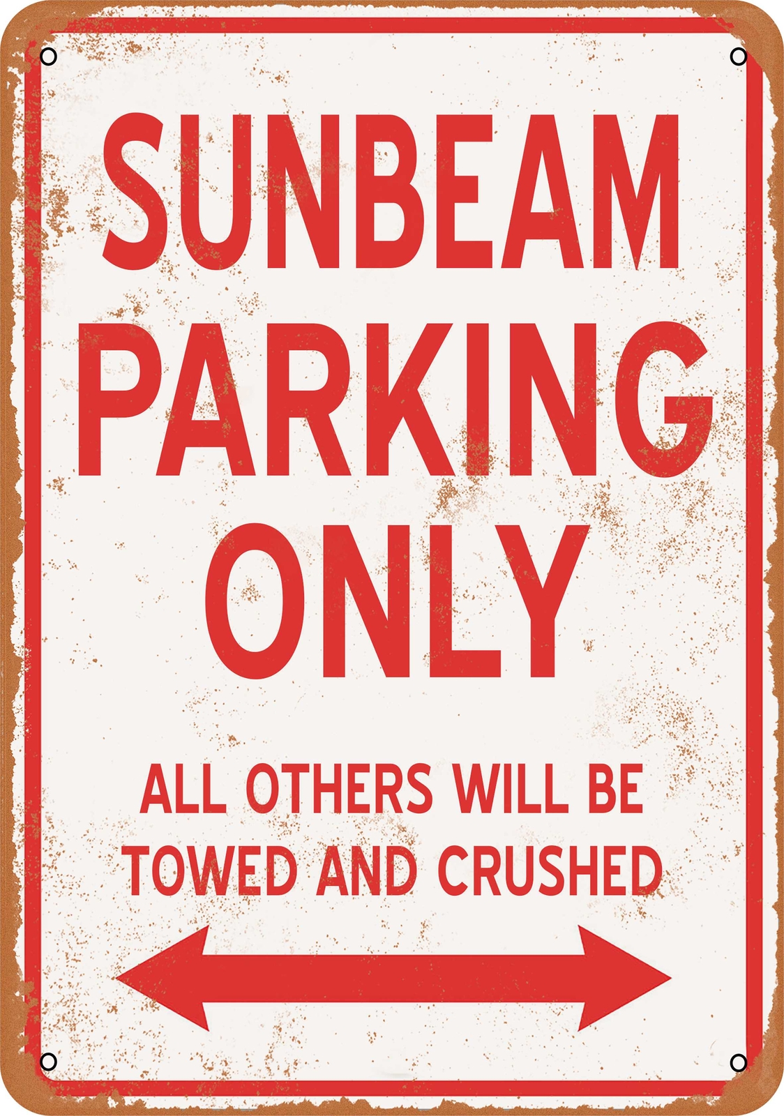 Metal Sign - SUNBEAM PARKING ONLY - Vintage Look gallery