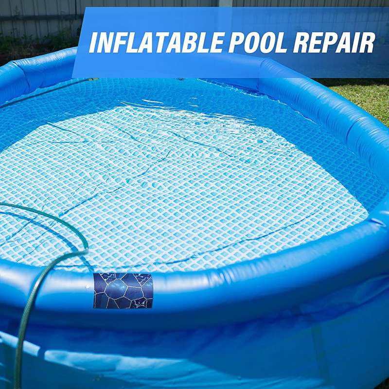 Self-Adhesive Vinyl Pool Liner Patch - Waterproof PVC Repair Sheet for above Gro gallery